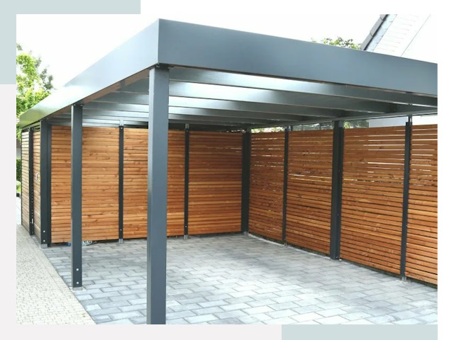 Навесы для парковки в Камне-на-Оби