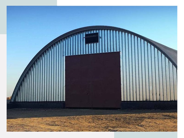 Арочные ангары в Камне-на-Оби