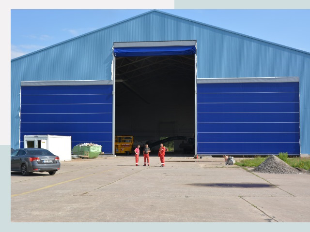 Ангарные ворота в Камень-на-Оби от СтальСтрой-Кно по цене 609 руб.