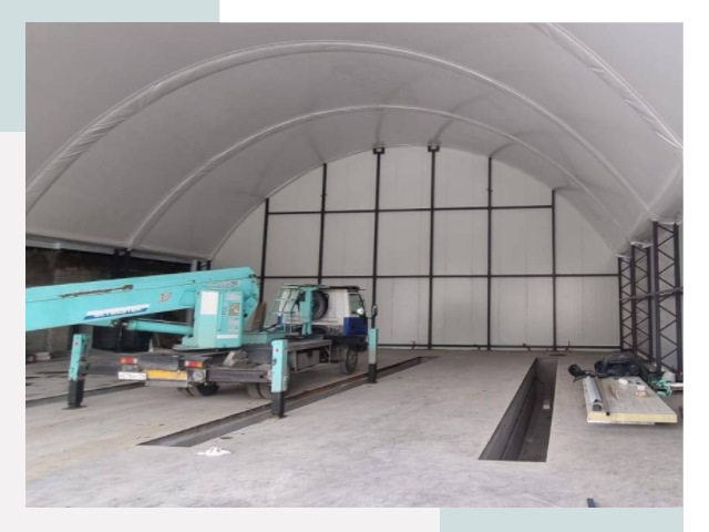 Внутреннее оснащение ангаров в Камне-на-Оби