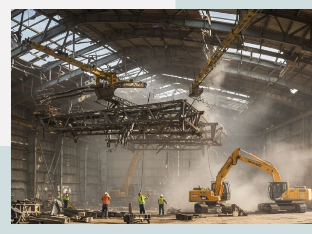 Демонтаж ангаров в Камне-на-Оби от 609 руб. за м²