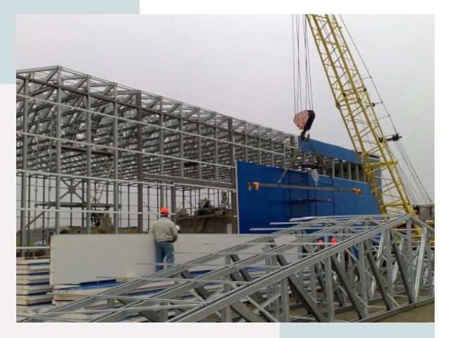 Монтаж ангаров в Камне-на-Оби